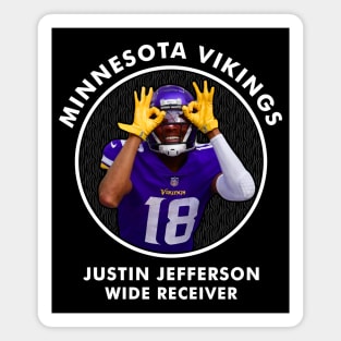 JUSTIN JEFFERSON - WR - MINNESOTA VIKINGS Magnet